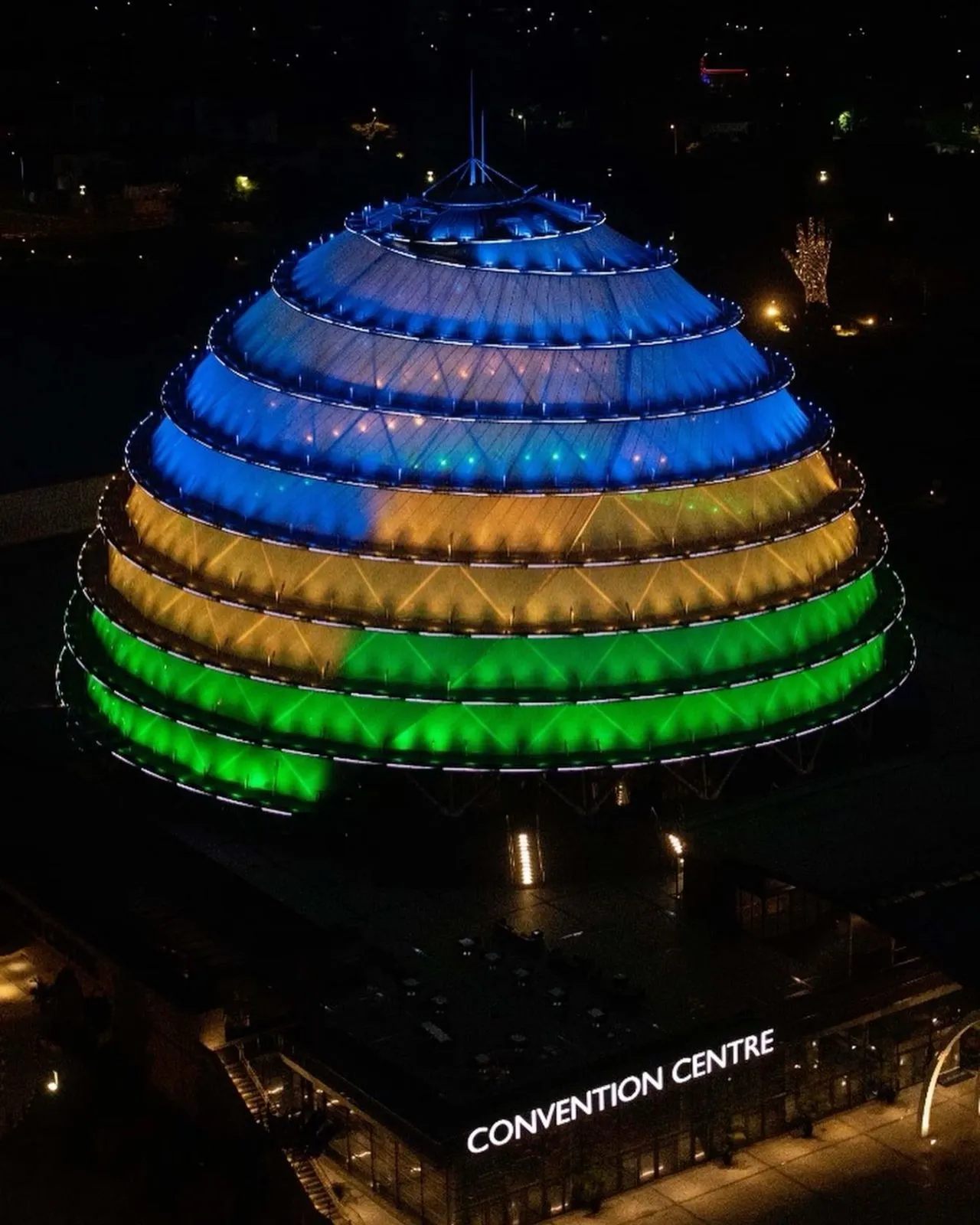 Kigali City night lights