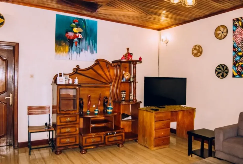 Living area at Green Nest Homestay