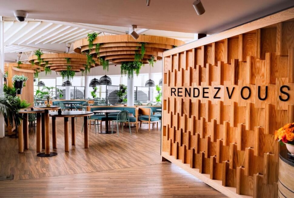 Ubumwe Grande Hotel main entrance showcasing modern design