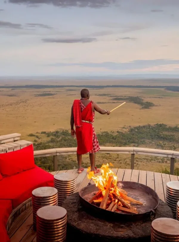 A masai man in Amboseli