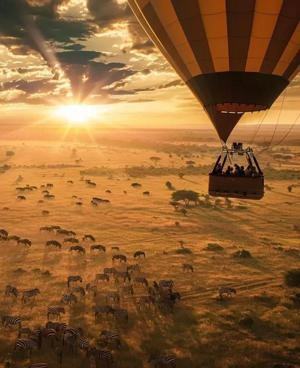 Hot Air Balloon Safari in Akagera National Park