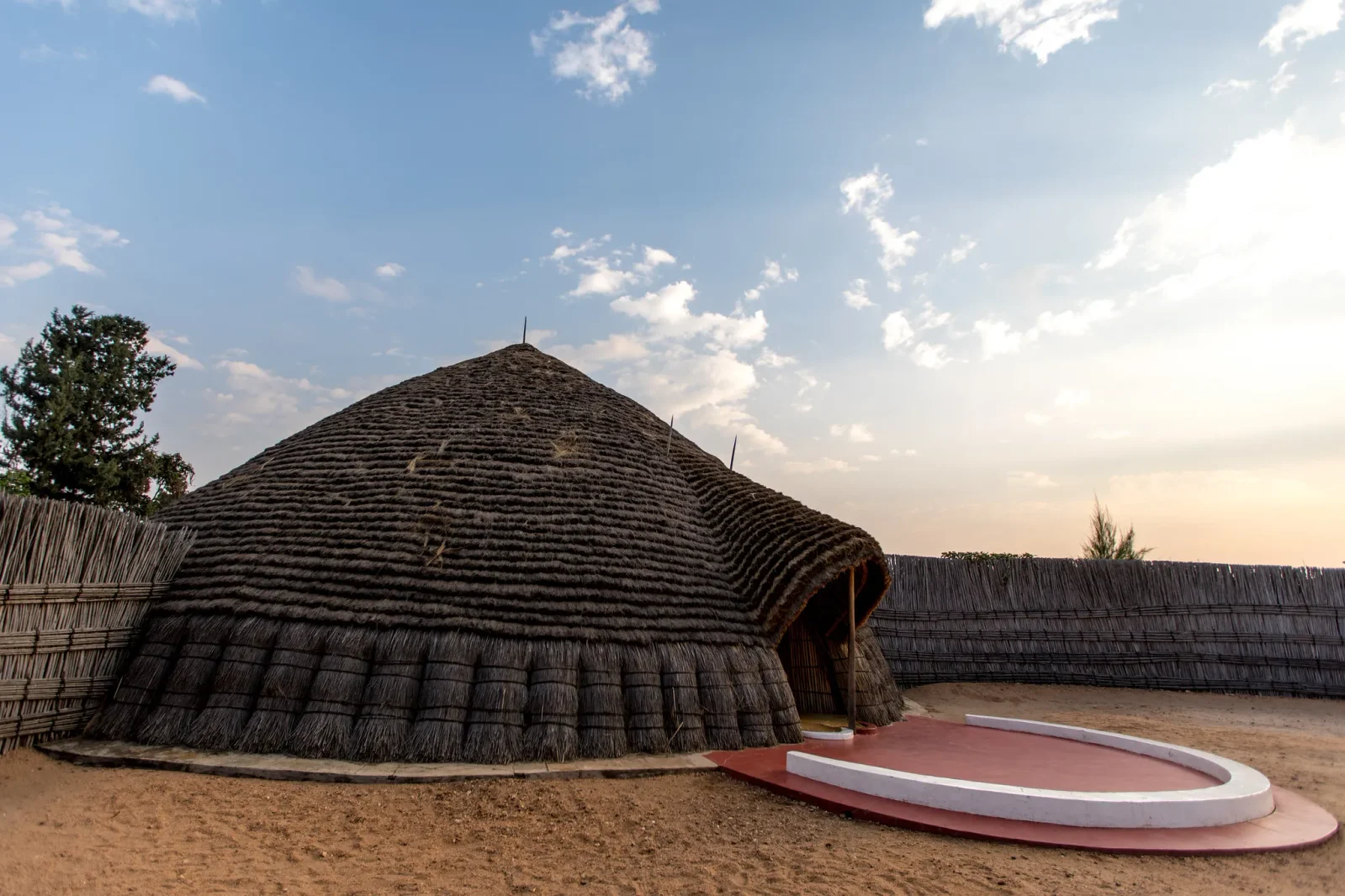 The Kings Palace entrance in Nyanza Rwanda