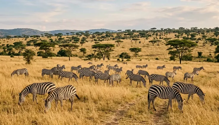Zebras in Lake Mburo NP