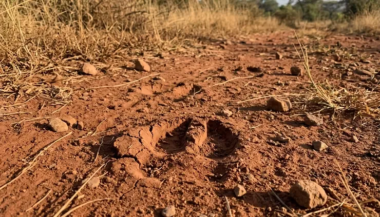 Tracks and signs are part of the story on foot.