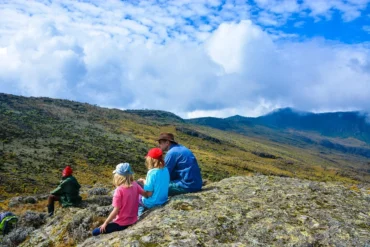 Hikers taking on Mount Elgon